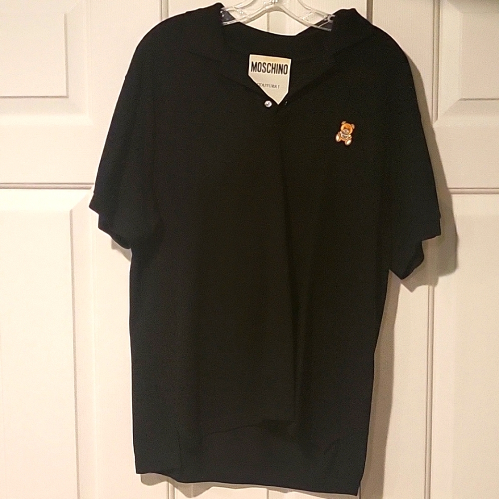 Moschino Couture Mens Polo Shirt Size US 40 XL